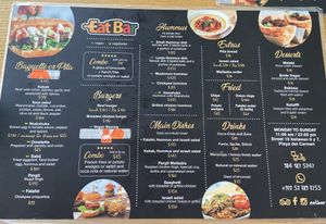 Menu July 2022  at Eat Bar in Playa Del Carmen