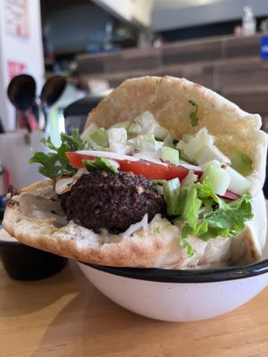 Falafel Pita Bread   at Eat Bar in Playa Del Carmen