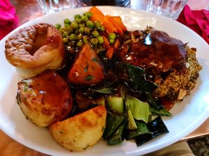Vegan nut roast at The Imperial Arms in Chislehurst