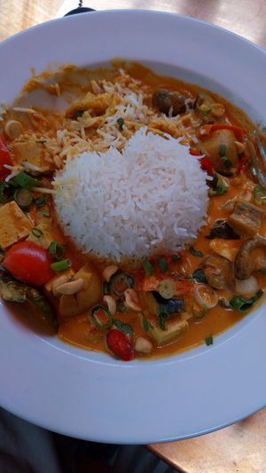 Vegan homemade Massaman Curry at The Imperial Arms in Chislehurst