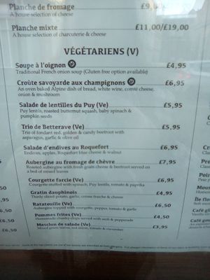 Vegan & Veggie options. X x at The French Quarter in Newcastle Upon Tyne