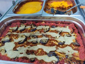 vegan lasagne at Vivida in Tel Aviv