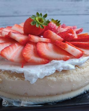 Strawberry cheesecake♥️ at Vivida in Tel Aviv