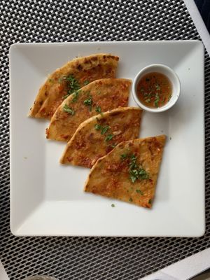 garlic bread at Fuchka in Oulu