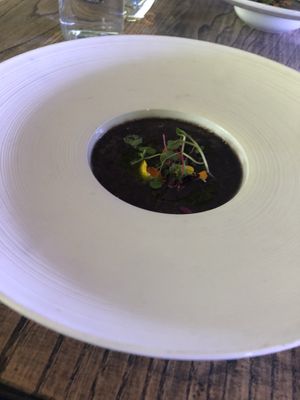 Bean soup at Francisca's in San Francisco