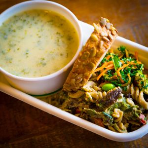 Soup & Salad at Revive Vegan Cafe - Lorne St in Auckland