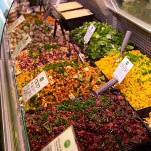 8 Salads to Choose From Every day, they change weekly at Revive Vegan Cafe - Lorne St in Auckland