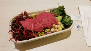 large salad box at Revive Vegan Cafe - Lorne St in Auckland