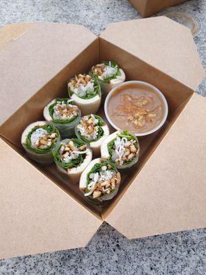 Spring Rolls  at Golden Era Vegan Restaurant in San Francisco