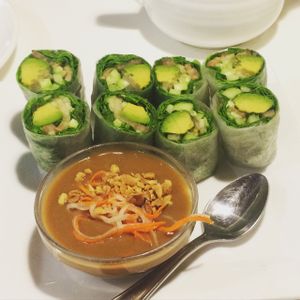 Avocado Roll's at Golden Era Vegan Restaurant in San Francisco