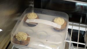 cupcakes at Golden Era Vegan Restaurant in San Francisco