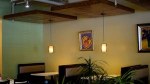 interior at Golden Era Vegan Restaurant in San Francisco