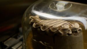 cake at Golden Era Vegan Restaurant in San Francisco