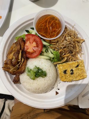 Saigon Rice Plate  at Golden Era Vegan Restaurant in San Francisco