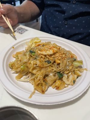 Pad Thai at Golden Era Vegan Restaurant in San Francisco