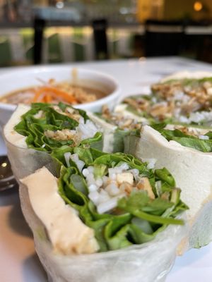 Fresh spring rolls at Golden Era Vegan Restaurant in San Francisco