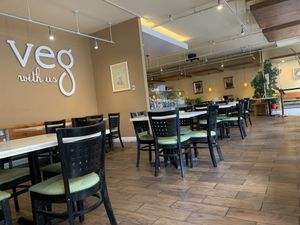 Interior  at Golden Era Vegan Restaurant in San Francisco
