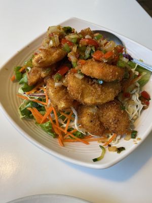 Spicy Vegan Shrimp  at Golden Era Vegan Restaurant in San Francisco