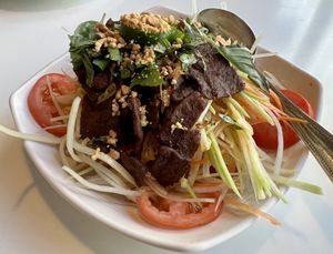 Papaya salad  at Golden Era Vegan Restaurant in San Francisco