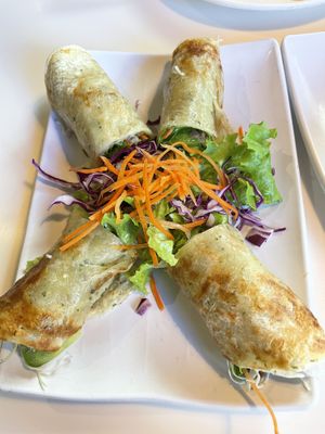 Asian Wraps  at Golden Era Vegan Restaurant in San Francisco