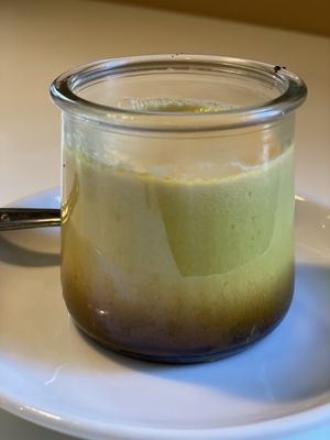 Caramel Flan  at Golden Era Vegan Restaurant in San Francisco