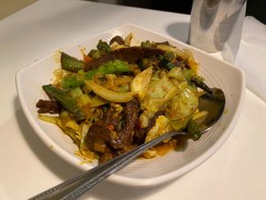 Curry Okra at Golden Era Vegan Restaurant in San Francisco
