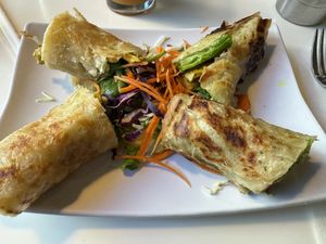 Curry wrap  at Golden Era Vegan Restaurant in San Francisco