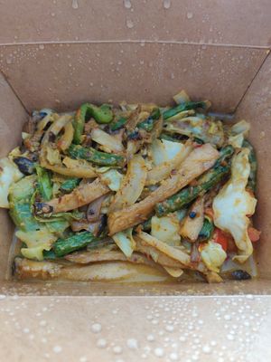 Curry king mushroom at Golden Era Vegan Restaurant in San Francisco