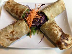 Curry wrap  at Golden Era Vegan Restaurant in San Francisco