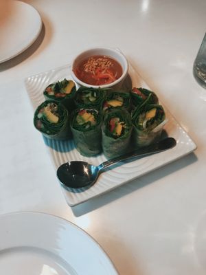 Avocado Rolls at Golden Era Vegan Restaurant in San Francisco