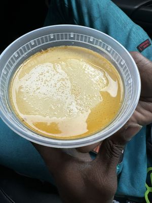 Caramel flan   at Golden Era Vegan Restaurant in San Francisco