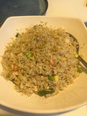 Gourmet fried ricee  at Golden Era Vegan Restaurant in San Francisco