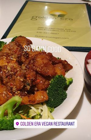  at Golden Era Vegan Restaurant in San Francisco
