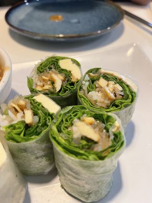 Summer roll  at Golden Era Vegan Restaurant in San Francisco