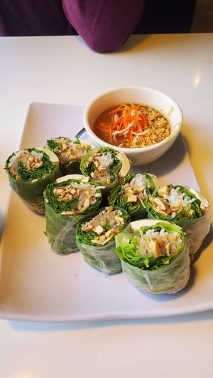 Summer rolls at Golden Era Vegan Restaurant in San Francisco