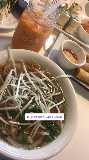 Pho  at Golden Era Vegan Restaurant in San Francisco
