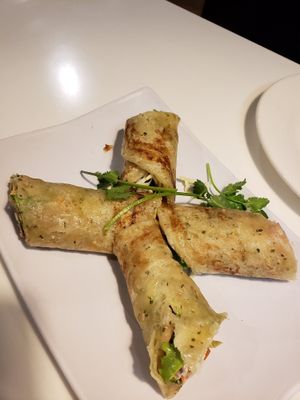 Mushu appetizer at Golden Era Vegan Restaurant in San Francisco