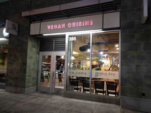Outside of Golden Era at Golden Era Vegan Restaurant in San Francisco