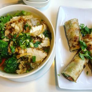 Golden era noodle soup at Golden Era Vegan Restaurant in San Francisco