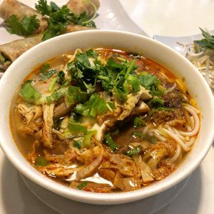 Spicy noodles  at Golden Era Vegan Restaurant in San Francisco