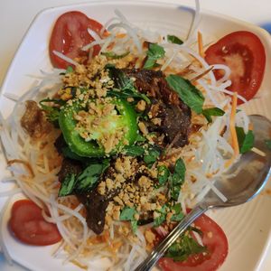 Papaya salad at Golden Era Vegan Restaurant in San Francisco