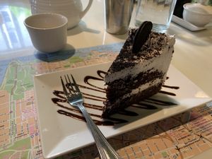 Oreo cake at Golden Era Vegan Restaurant in San Francisco