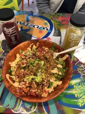 Taco salad (Esta Loca) — amazing salad  at Juice Merchants of Media in Media