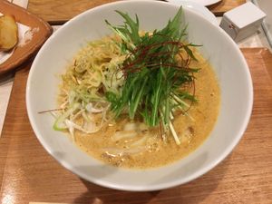 Vegan tan tan udon at Taiko Udon in Hiroshima