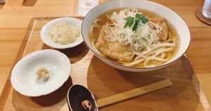 Kitsune Udon🦊  at Taiko Udon in Hiroshima