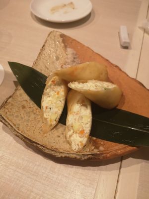 Tofu spring rolls 🥰 at Taiko Udon in Hiroshima