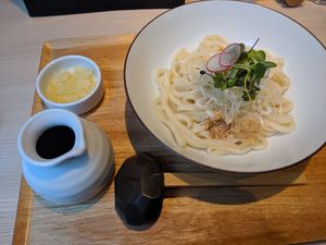 bukkake udon at Taiko Udon in Hiroshima
