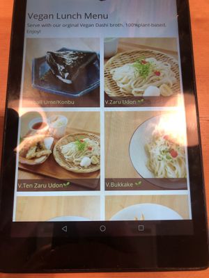  Great menu at Taiko Udon in Hiroshima