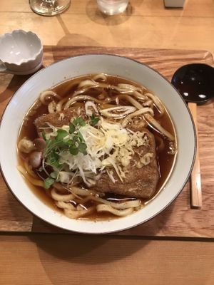 Vegan kitsune at Taiko Udon in Hiroshima