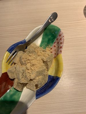 Warabi Mochi at Taiko Udon in Hiroshima